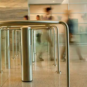 Turnstiles provide secure access blog image