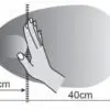 SafePass ClearWave Sensor detection range diagram