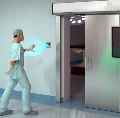 SafePass Clearwave microwave touchless door activation sensor