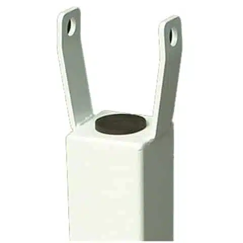 Foot mounted adjustable support post