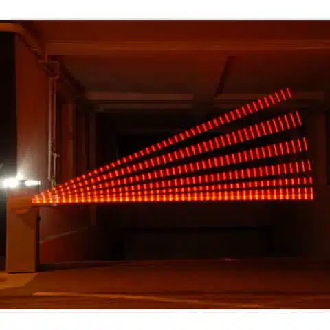 Bionik Boom Gate LEDs along boom pole