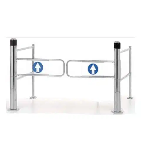 Ecoport Double Supermarket Gate with Radar and Safety Rails