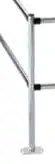 Ecoport 50mm dia Right Hand Corner Post + Floor Anchors