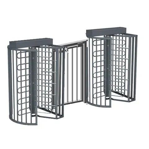 Double F21 Turnstile with Pedestrian Gate