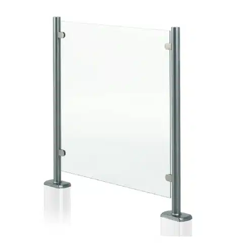 Chrome Perspex Partition Panel
