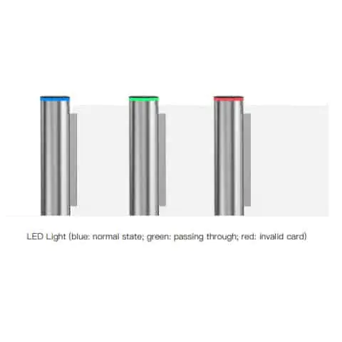 DAO8000 Single Glass Speed Gate LED